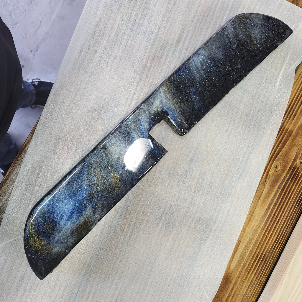 Galactic Dragon Hand-Crafted Cosmic Epoxy Pedestal Table