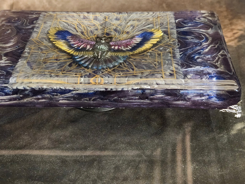 Awakening-Mystic-Owl-Fantasy-Artwork | Epoxy-Handmade-Mixed-media
