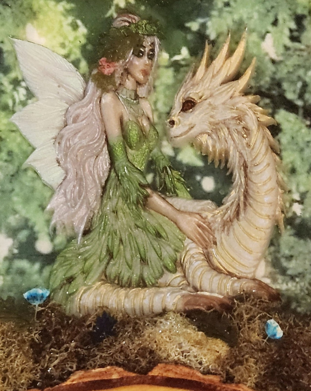 Mystic-Woodlands-Dragon-Fairy-Epoxy-Tray | Custom-Fantasy-Artwork