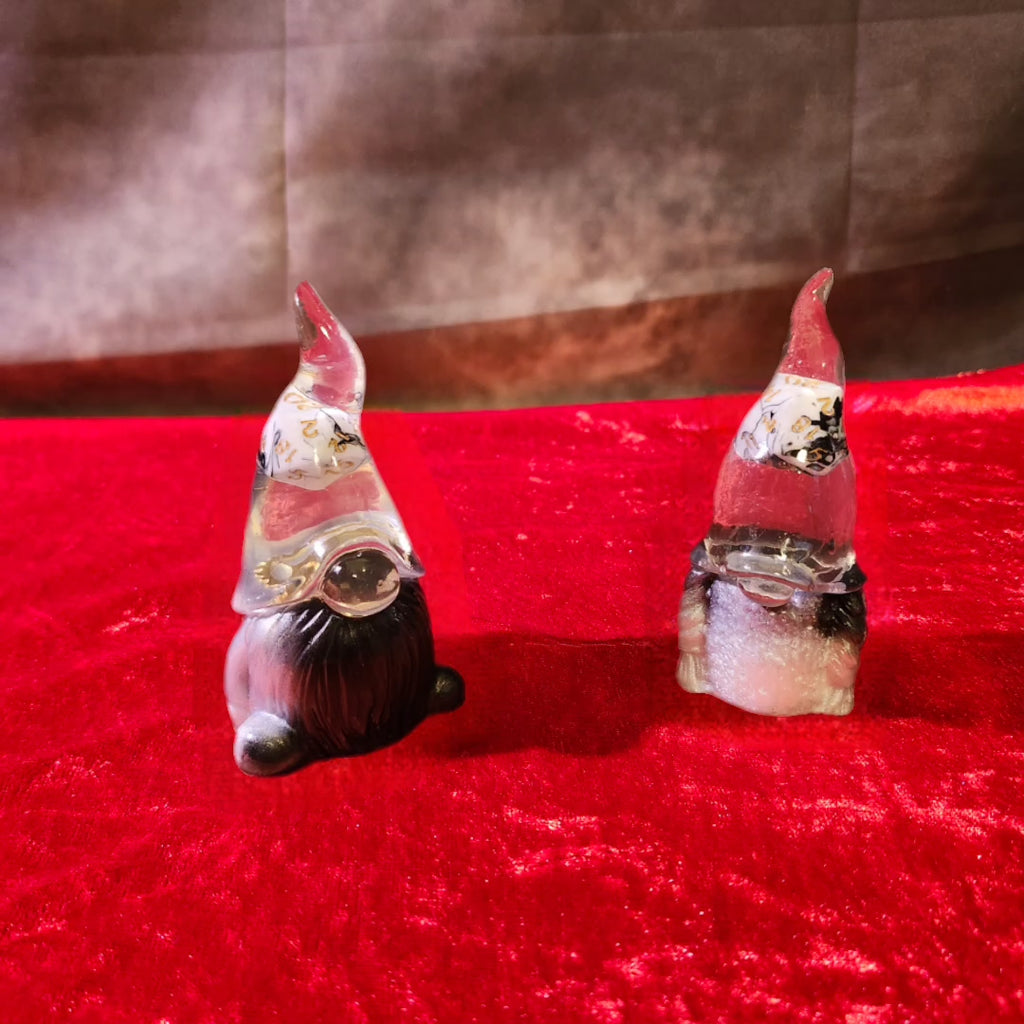 The Crit Guardians — Handcrafted 3D Resin D20 Fantasy Gnome Set